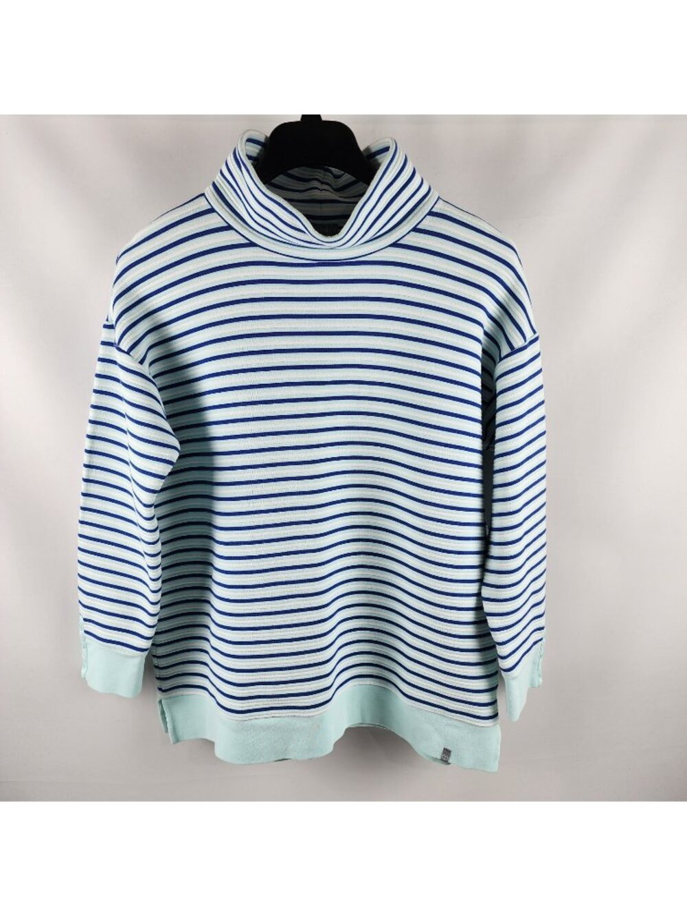 T by Talbots Shirt Mens Large Multi Striped Turtleneck Top